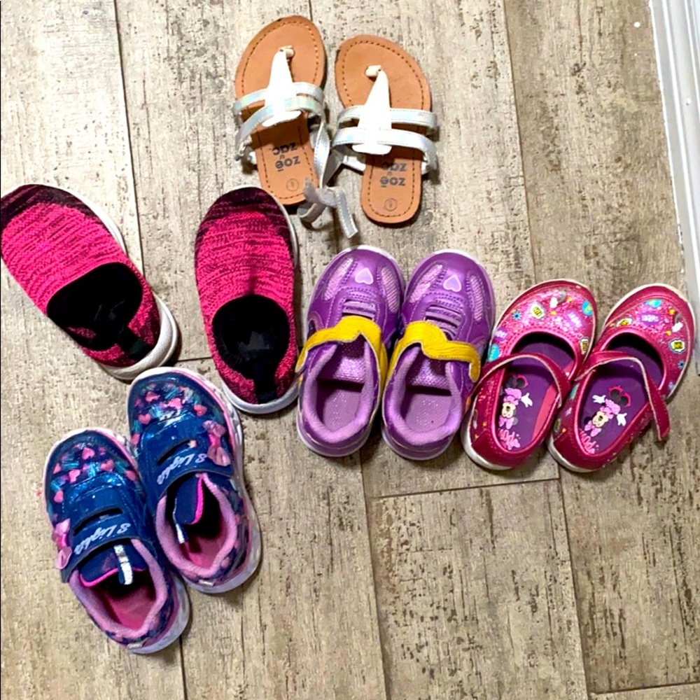 Size 5.5 and 6 shoe lot toddler